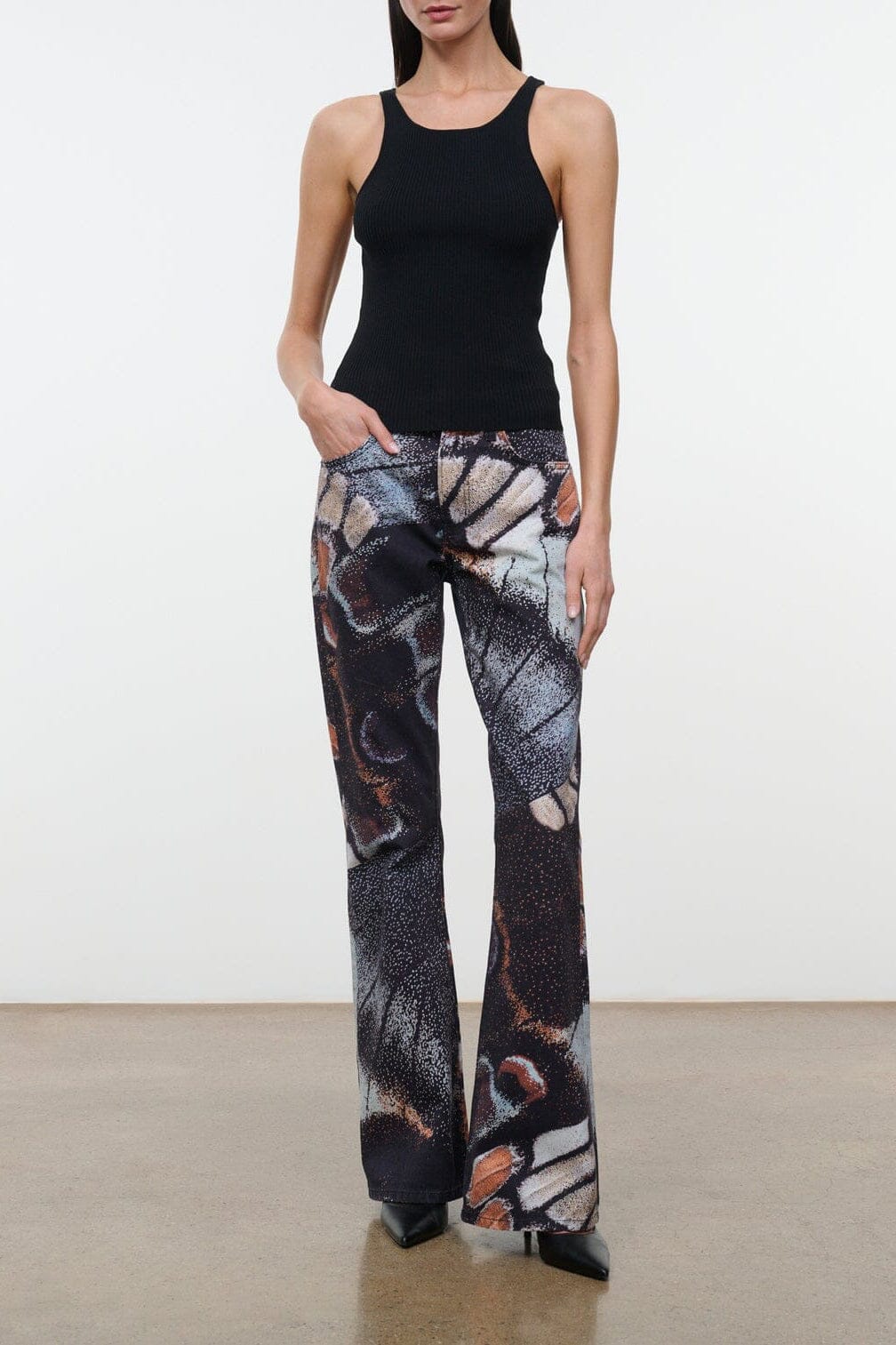 Franky Flare Jean | Butterfly Sky — 1