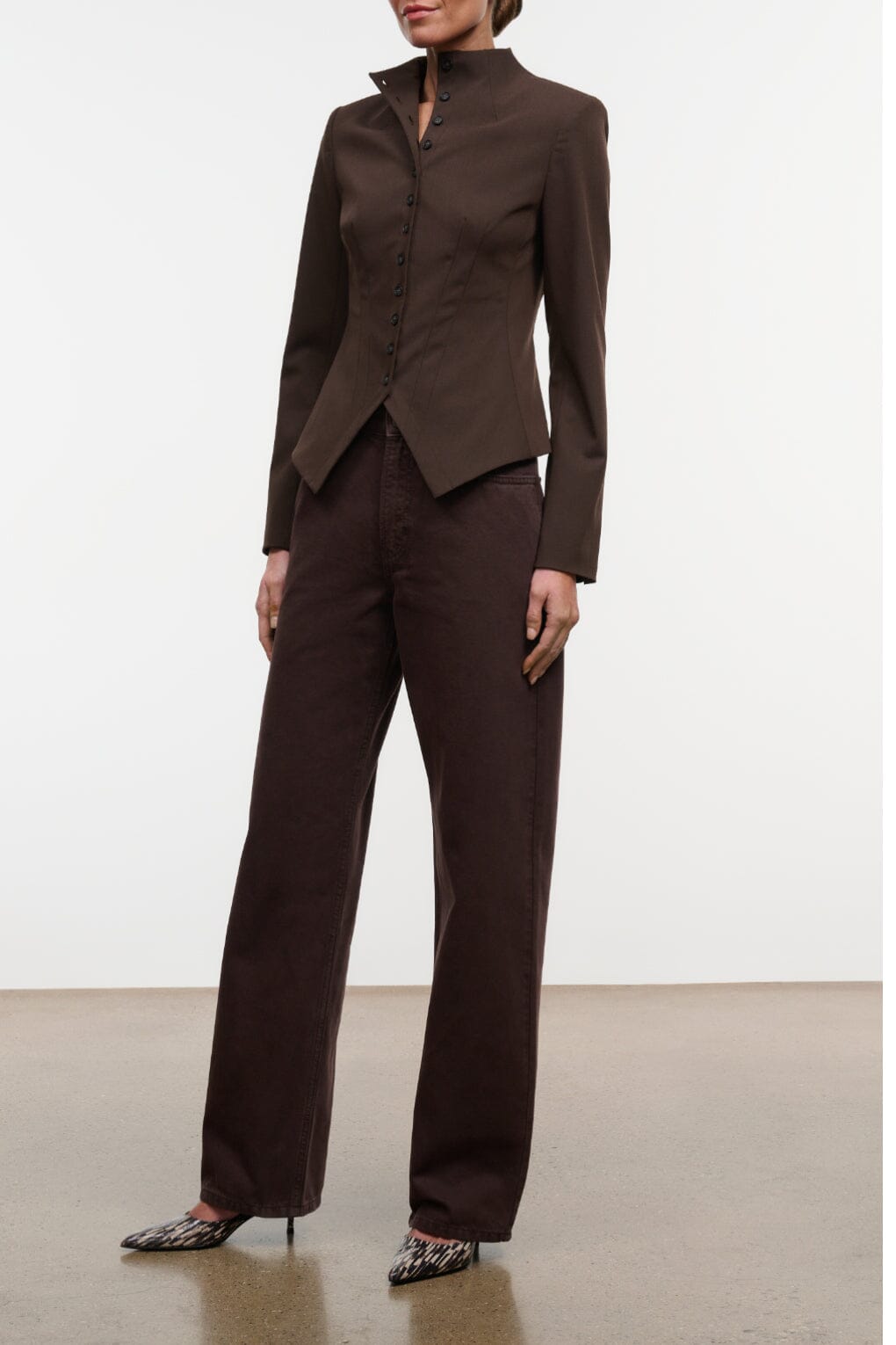 Leo High Rise Jean | Earth — 2