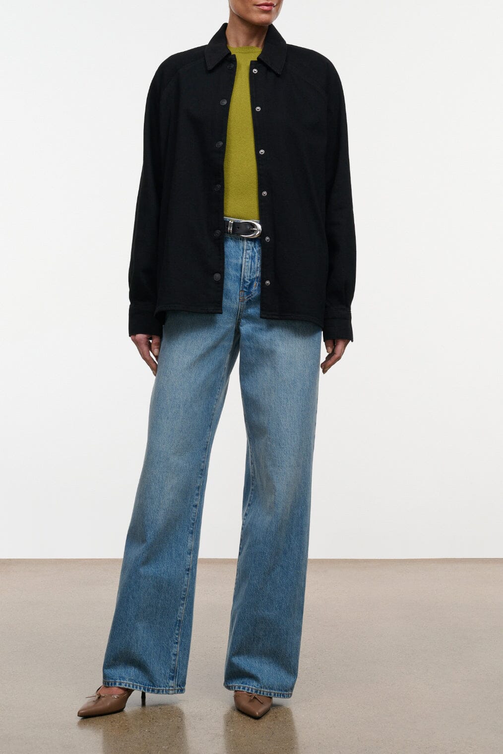 Myles Shirt Jacket | Black — 1