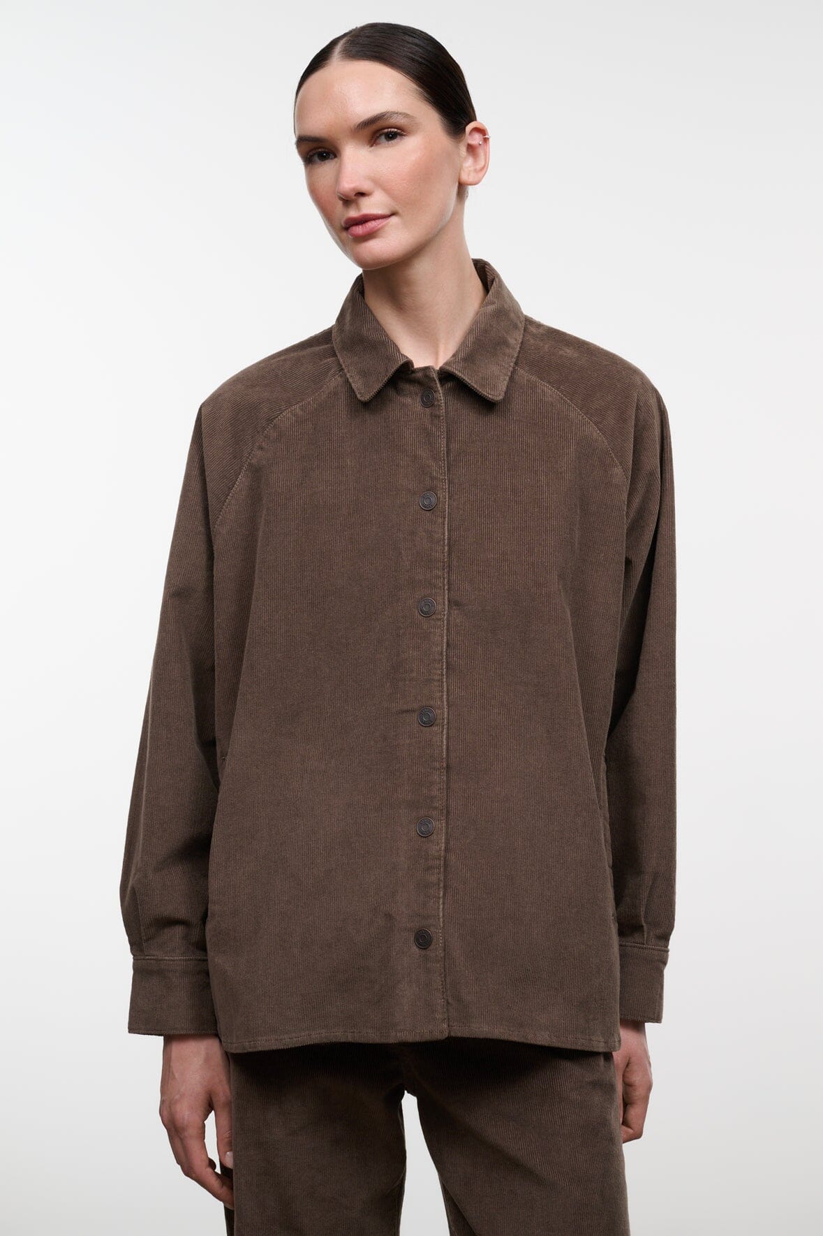 Myles Shirt Jacket | Oyster Corduroy — 4