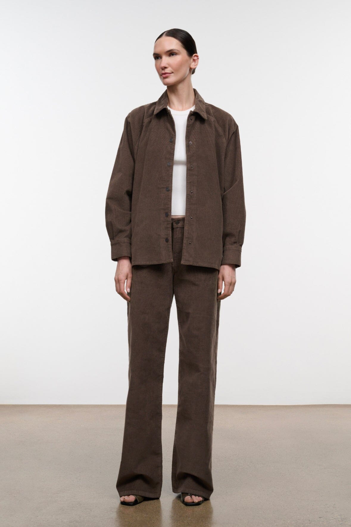 Myles Shirt Jacket | Oyster Corduroy — 5