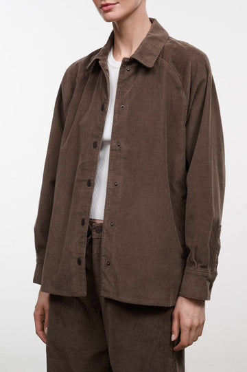 Myles Shirt Jacket | Oyster Corduroy — 1