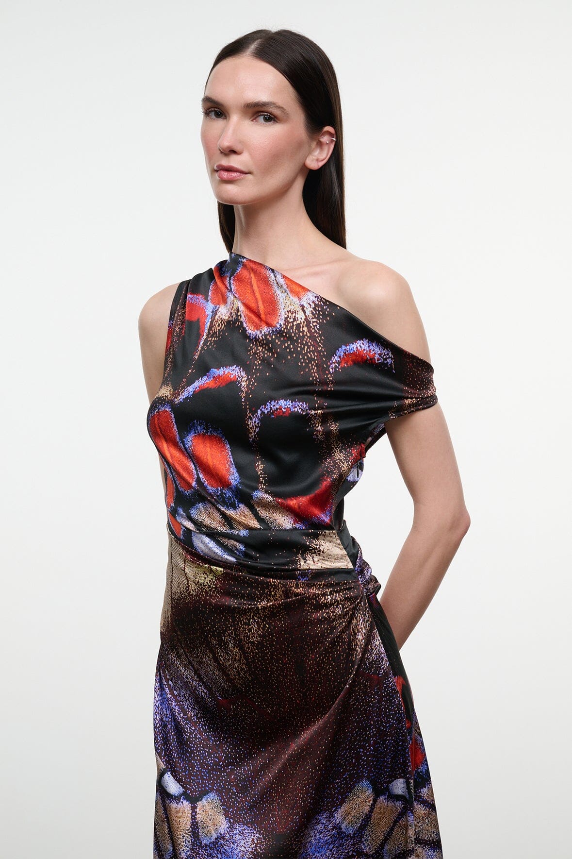 Phare Silk Dress | Butterfly Fuchsia — 2