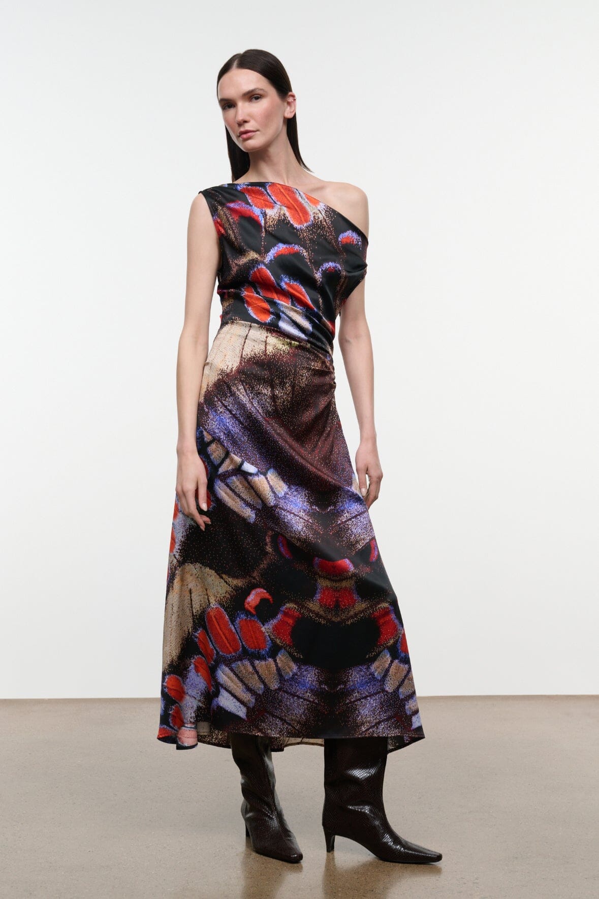 Phare Silk Dress | Butterfly Fuchsia — 3