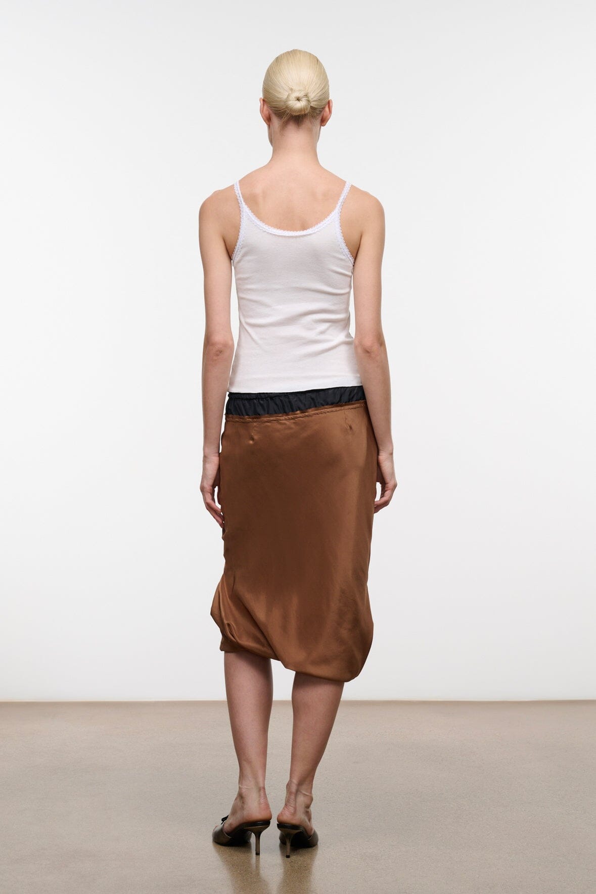 Odette Silk Skirt | Cigar Black — 9