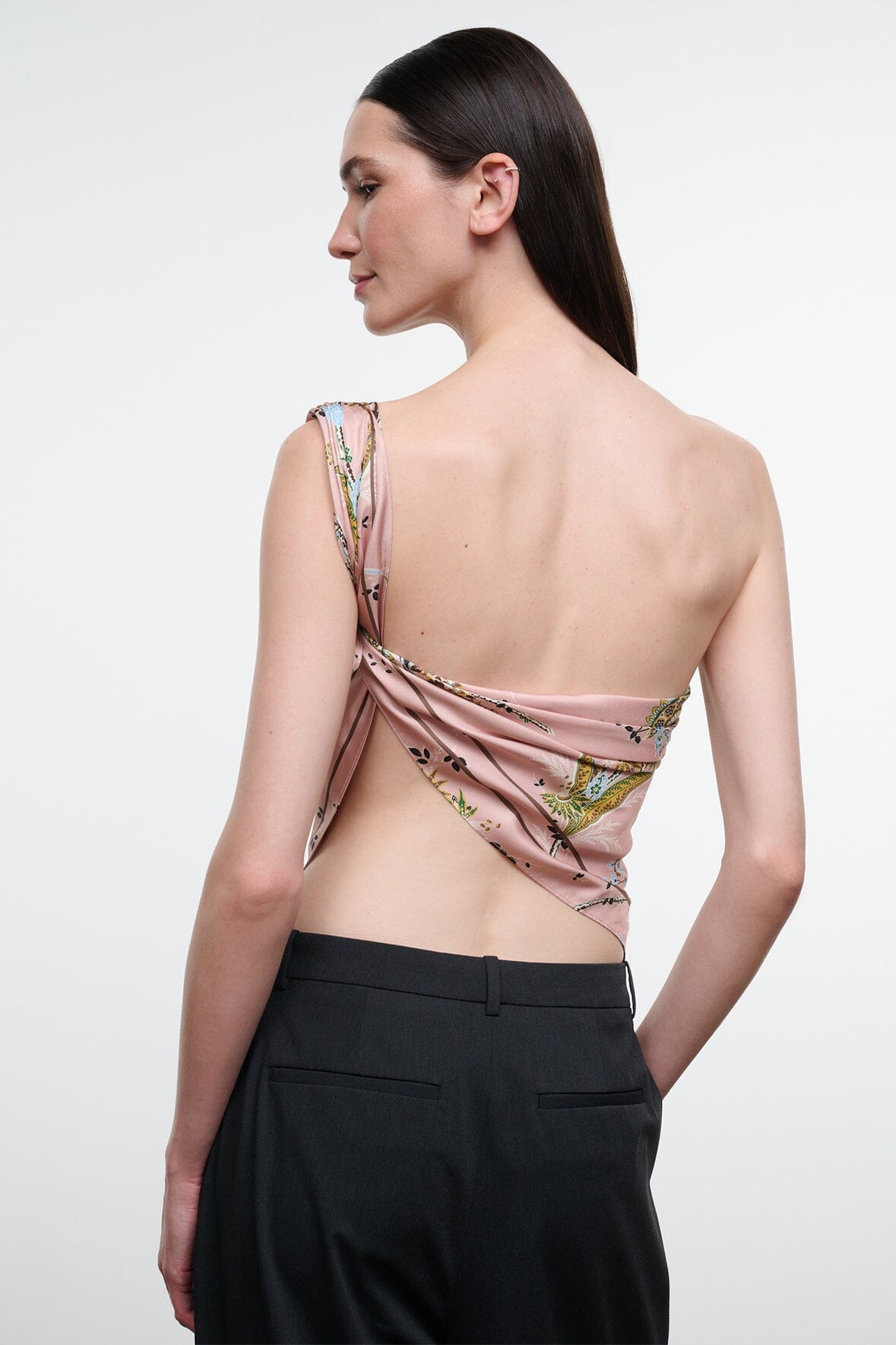 Cecile Silk Scarf | Tapestry Rose — 3