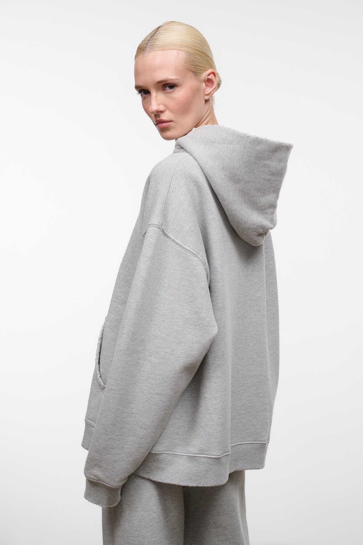 Lounge Terry Hoodie | Heather Grey — 4