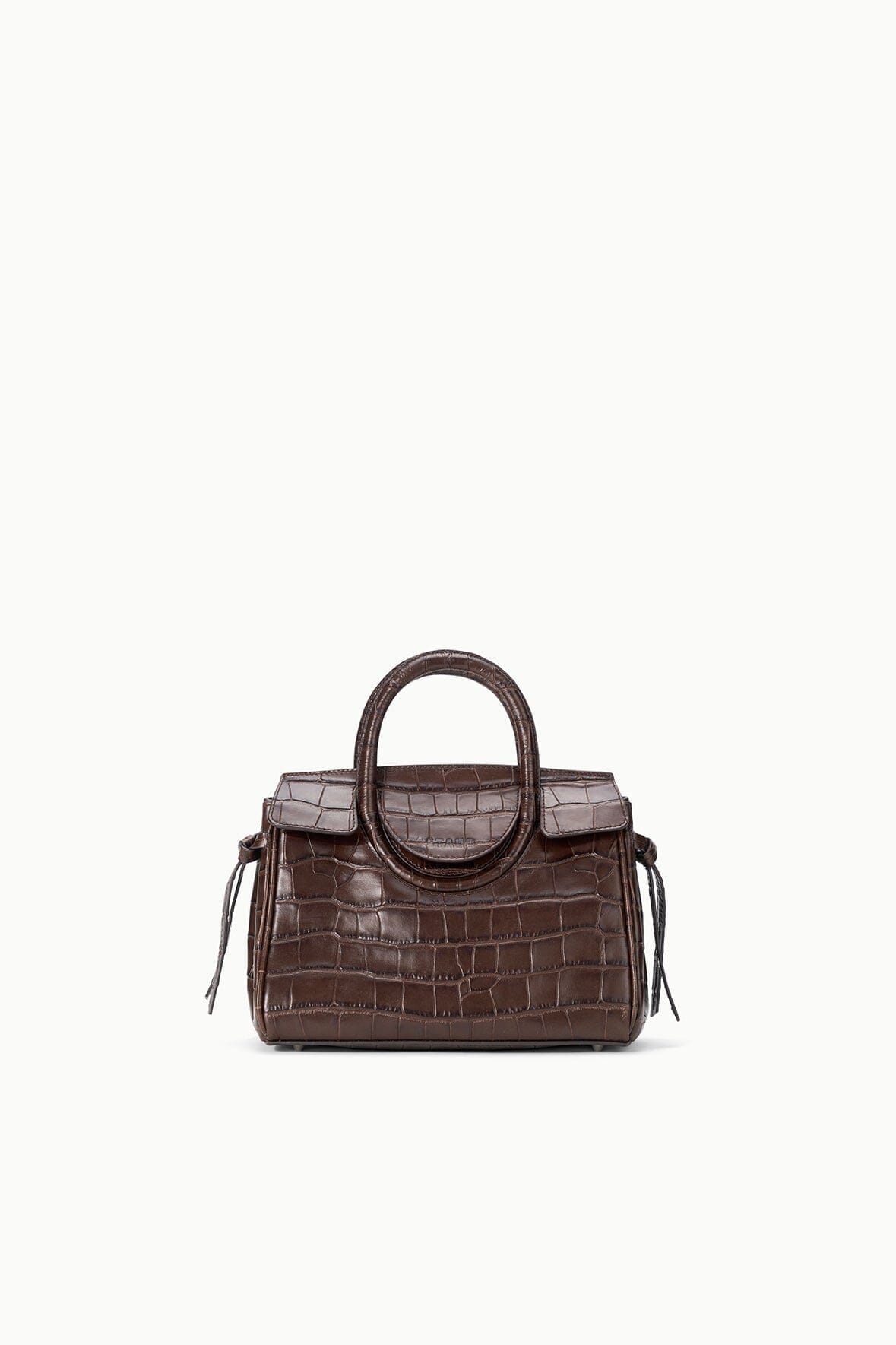 Maude Mini Carryall | Espresso Croco — 5