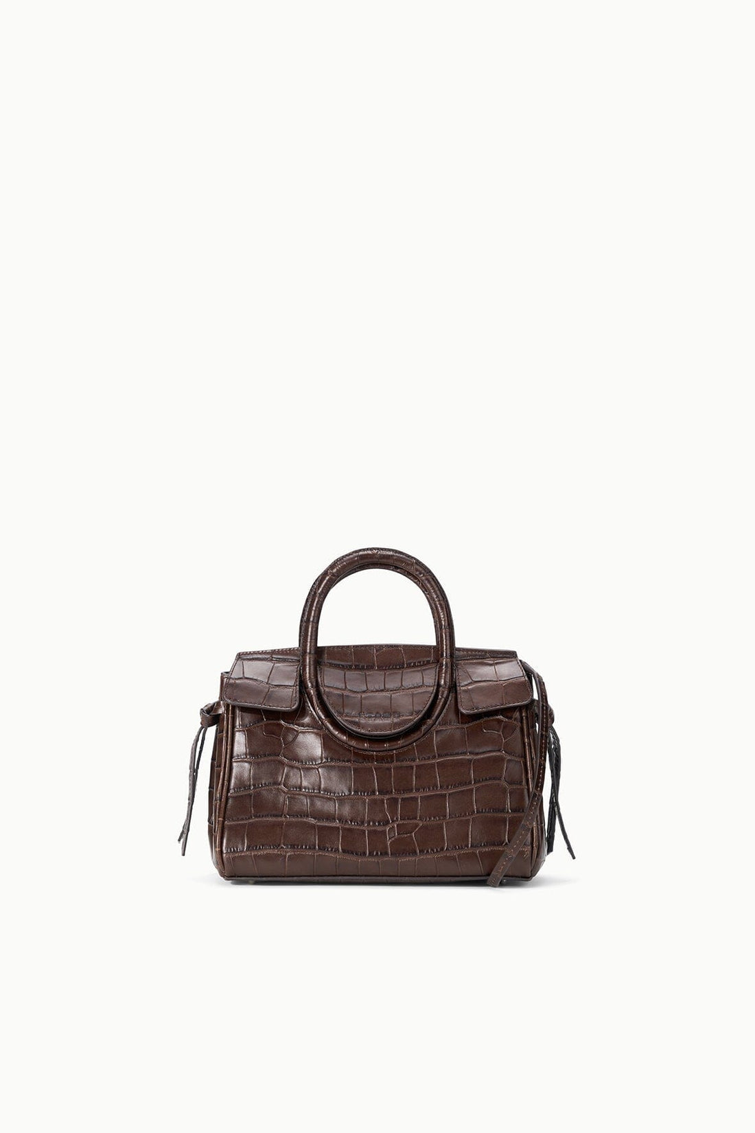 Maude Mini Carryall | Espresso Croco — 1