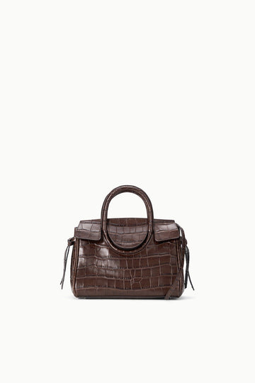 Maude Mini Carryall | Espresso Croco — 1