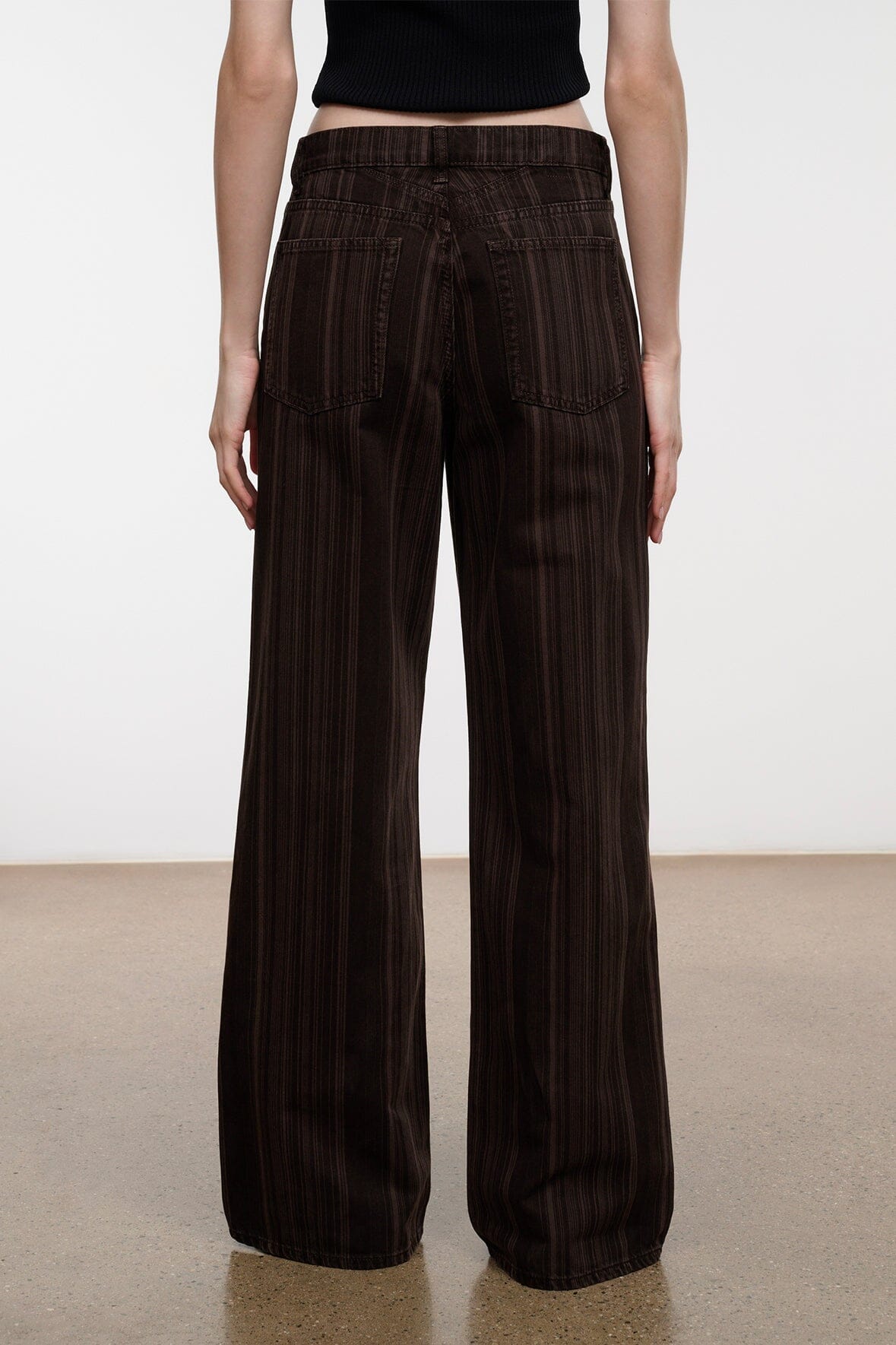 Gus Relaxed Jean | Espresso Stripe — 5