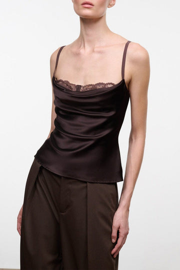 Evangeline Silk Top | Earth — 1