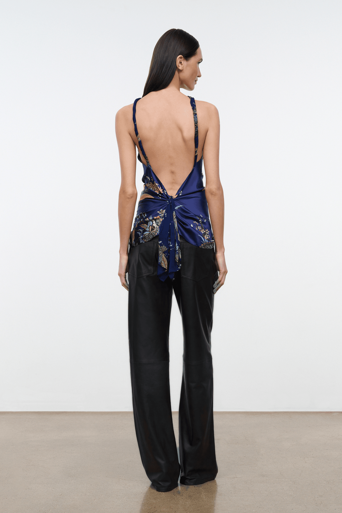 Charli Silk Top | Tapestry Midnight — 3