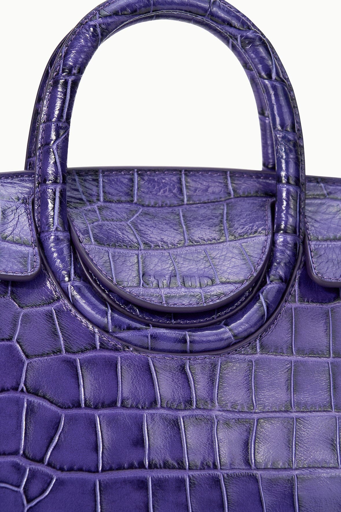 Maude Mini Carryall | Amethyst Croco — 3